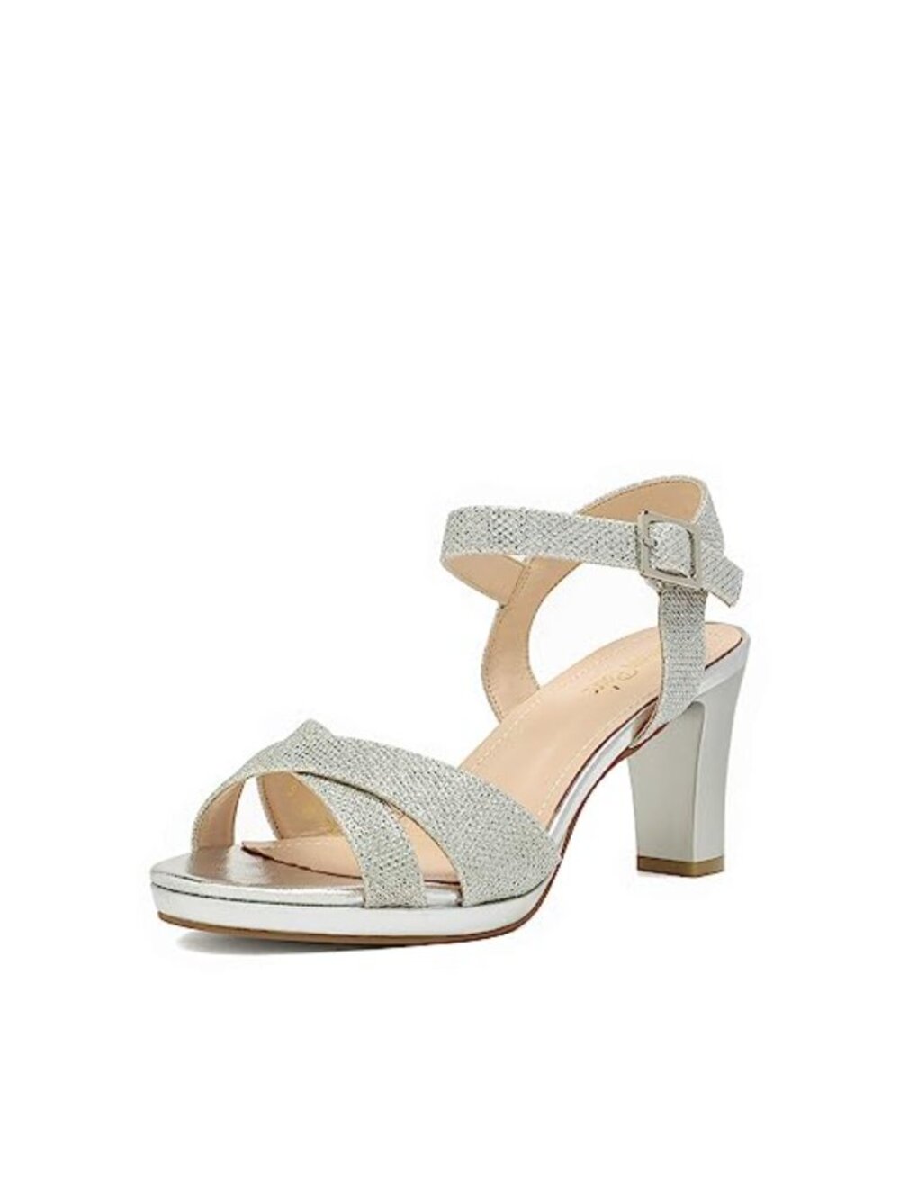 Chunky Platform Heeled Sandal Open Toe Ankle Strap Wedding Party